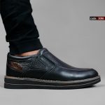 کفش چرم مردانه فشن بندی (3086)