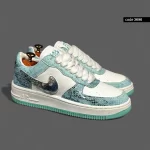 کتونی نایک دراگون ایرفورس سفیدسبز (3696)