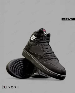 کتونی نیم ساق نایک جردن مشکی (3727)